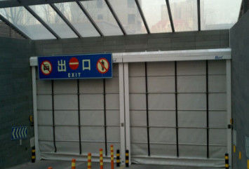 Dark Blue Vertical Lift Fabric Doors For Industry Sân bay Xưởng đóng tàu