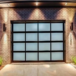 Mua Modern Automatic Aluminum Clear Panel Steel Bi-Fold Garage Door (Cửa nhà để xe tự động) online manufacture