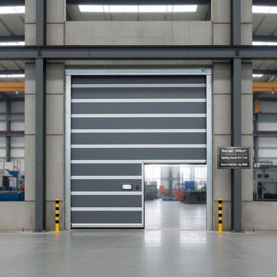 Mua Cửa cuốn nhanh công nghiệp chịu tải gió 1000N/m², tốc độ mở 0.5-2m/s, giảm tiếng ồn tới 30dB cho hoạt động công nghiệp online manufacture