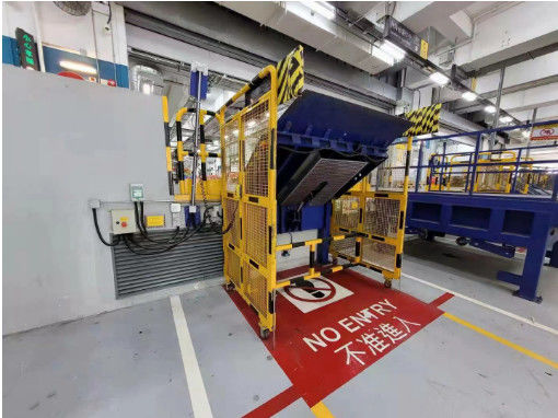 Máy xếp dốc dọc tải thủy lực cho các bệ sắt lưu trữ lạnh
