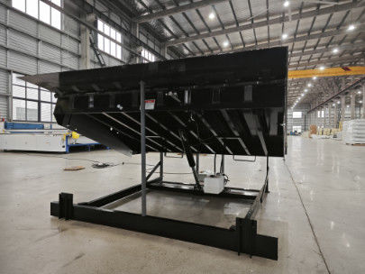 Đen Hydraulic Dock Leveler Đơn vị hóa Hydraulic Dock Lift Platform