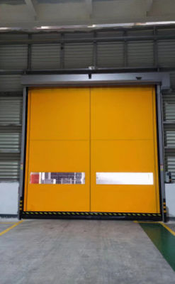 Màu vàng PVC nhanh tác dụng cửa cuộn cao tốc độ cửa cuộn dịch vụ