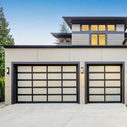 CE chứng nhận nhà ở tự động điện trên cao phần khung nhôm cửa nhà để xe với garage Doo