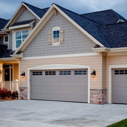 Ultra Stylish Infinity Flush Panel cửa nhà để xe bằng nhôm mịn