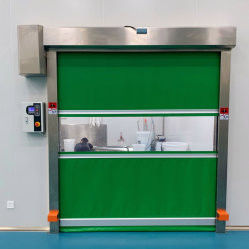 Nhà máy bán trực tiếp thương mại Fast Roller Shutter Công nghiệp Roll Up tự động PVC cửa tốc độ cao