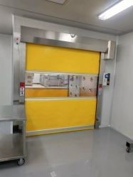 Cửa vải PVC tốc độ cao chống bụi Cửa màn tròn tốc độ cao Phòng sạch Cửa màn tròn phân vùng nhanh