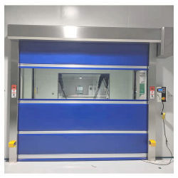 PVC nhanh tác dụng cửa tròn cửa tự dập lớp với thanh chống gió