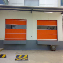 Giảm tiếng ồn PVC cửa nhanh với động cơ chuyển đổi tần số chuyên dụng Phong cách mở tự động Giảm tiếng ồn lên đến 30dB
